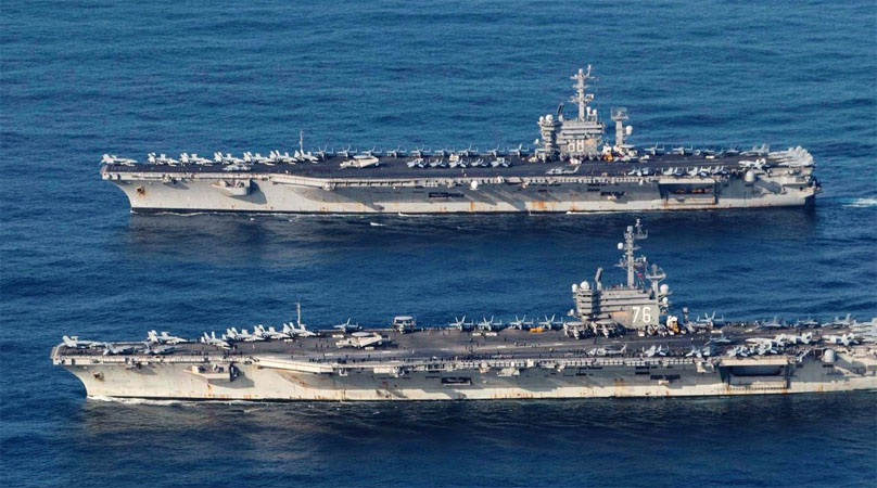 US, China Deploy Aircraft Carriers In South China Sea As Tensions ...